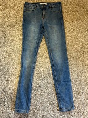 Zara Trafaluc Denim Jeans Size 4 Trendy Slim Fit Everyday Blue Jeans 28LW